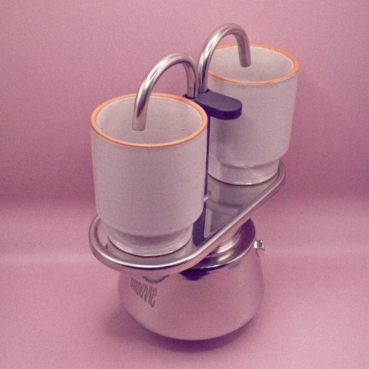 Oatmeal Double Shot Moka/Mug Set