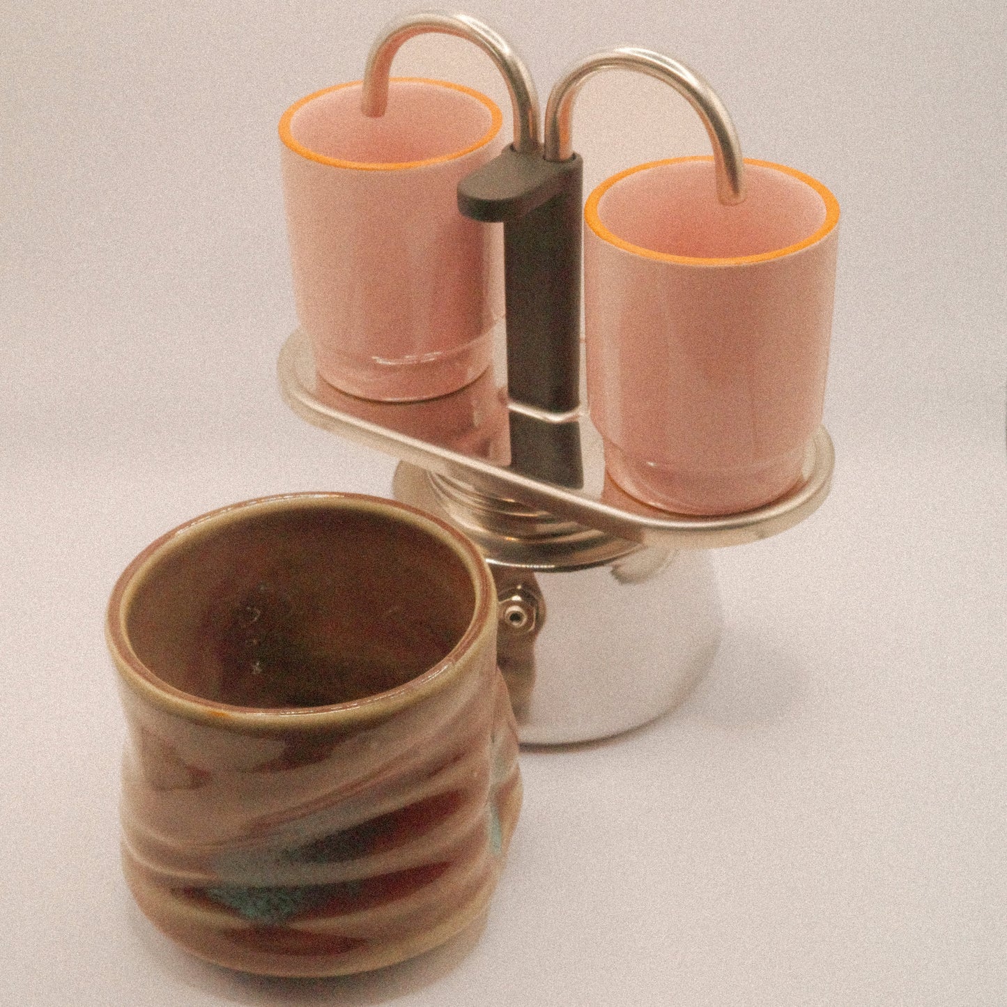 Mauve Double Shot Moka/Mug Set