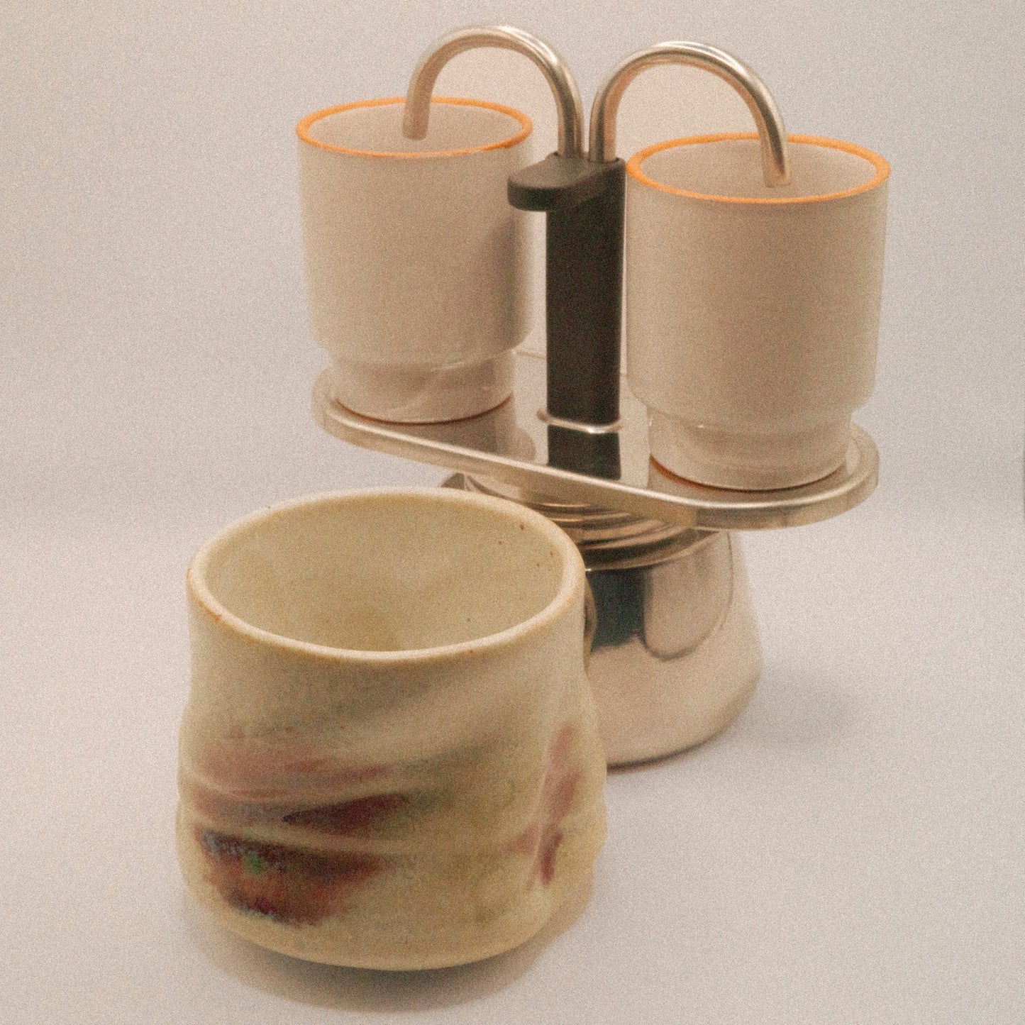 Oatmeal Double Shot Moka/Mug Set